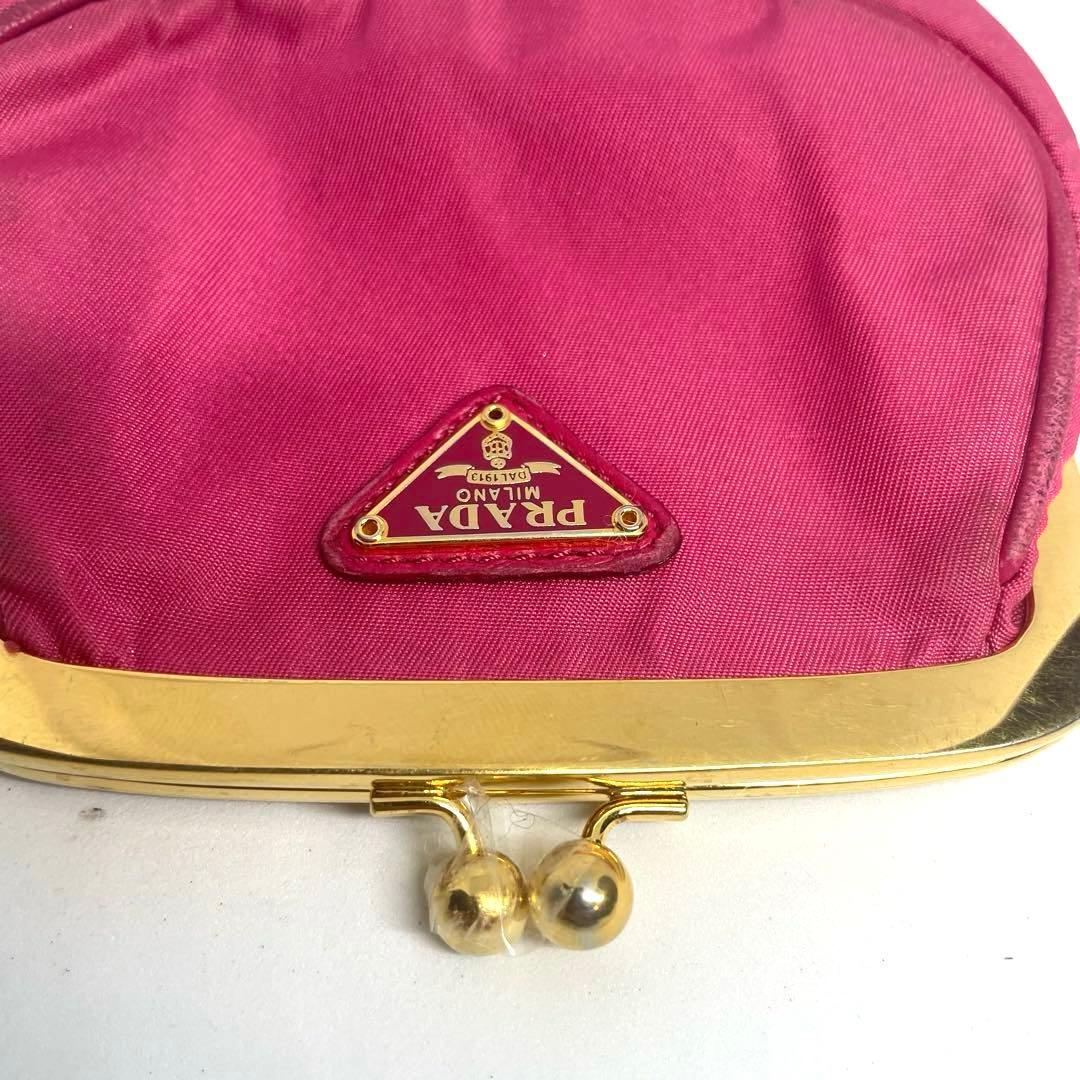専用❗️可愛い♡PRADA✨プラダ　がま口　ピンク ケース 小銭入れ