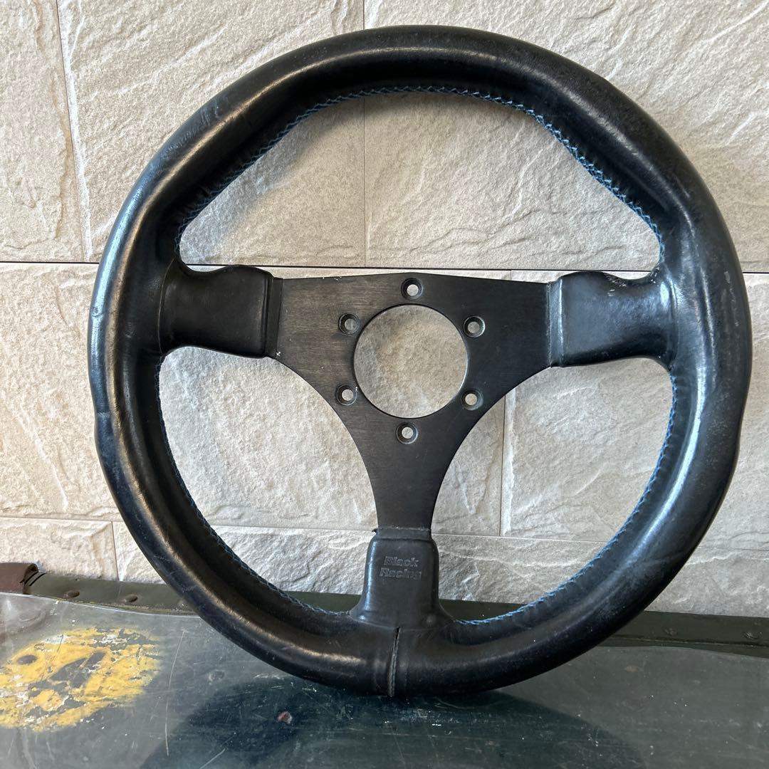 ブラックレーシング ステアリング・ハンドル本体