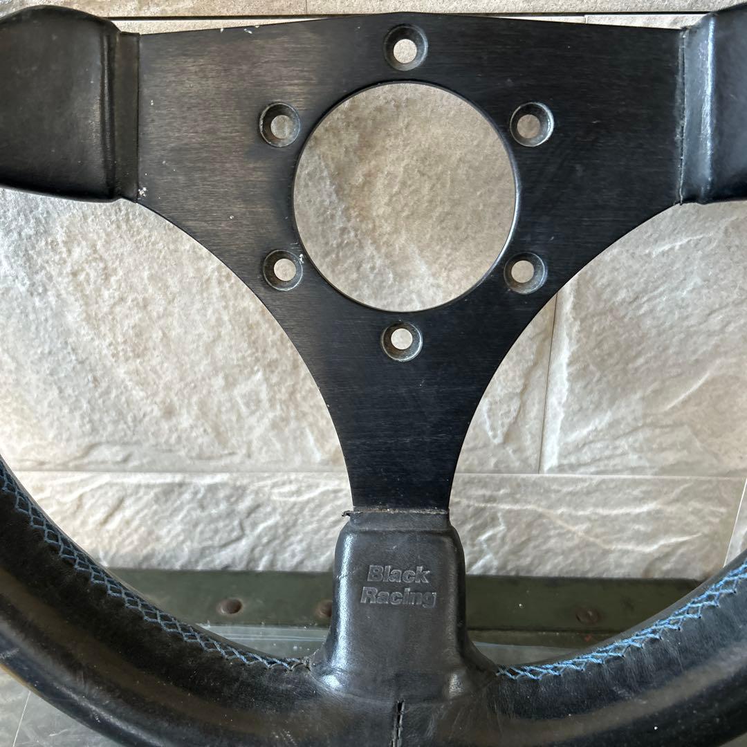 ブラックレーシング ステアリング・ハンドル本体