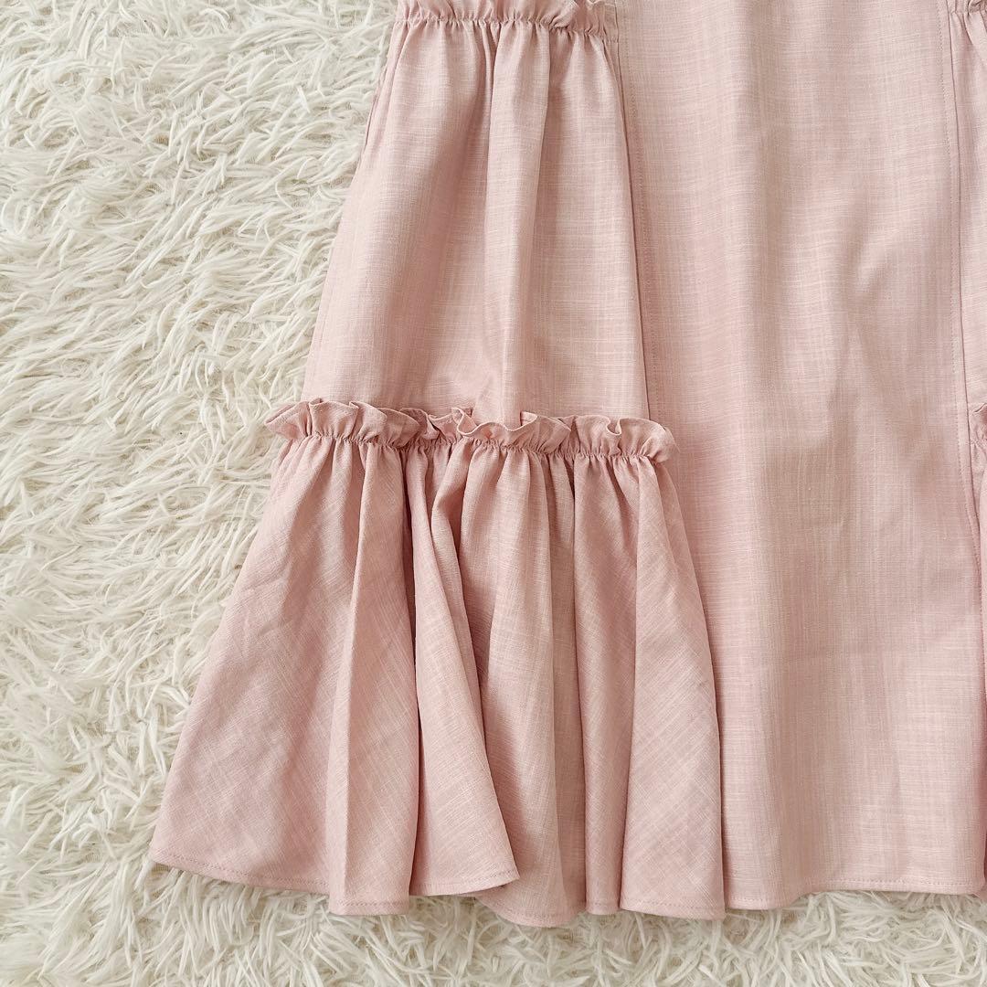 美品 アディアム✨フォクシー ルーシュドドレス ワンピース フリル ギャザー S