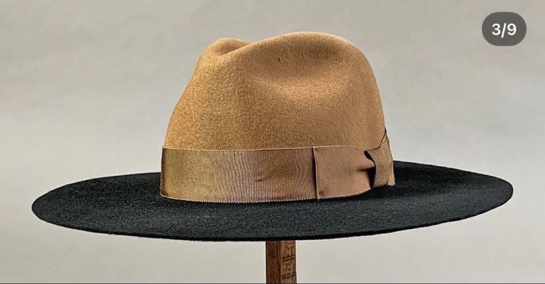 KAKOI 2TONE MOCHA HAT ウールハット 中折れ カコイ