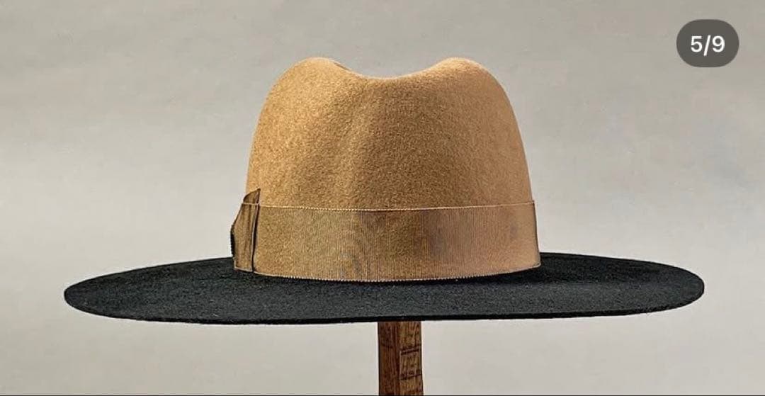 KAKOI 2TONE MOCHA HAT ウールハット 中折れ カコイ