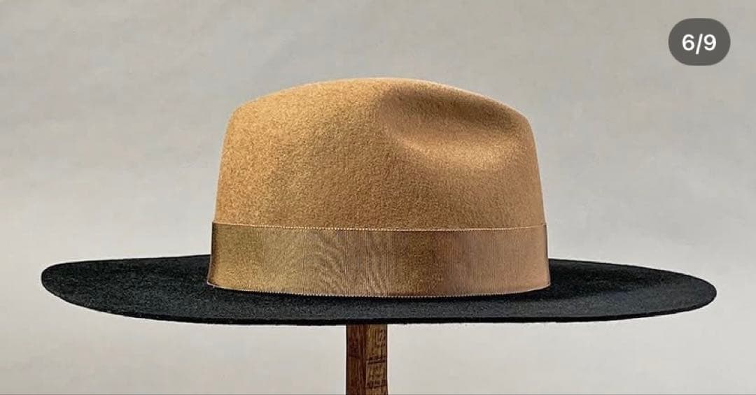 KAKOI 2TONE MOCHA HAT ウールハット 中折れ カコイ