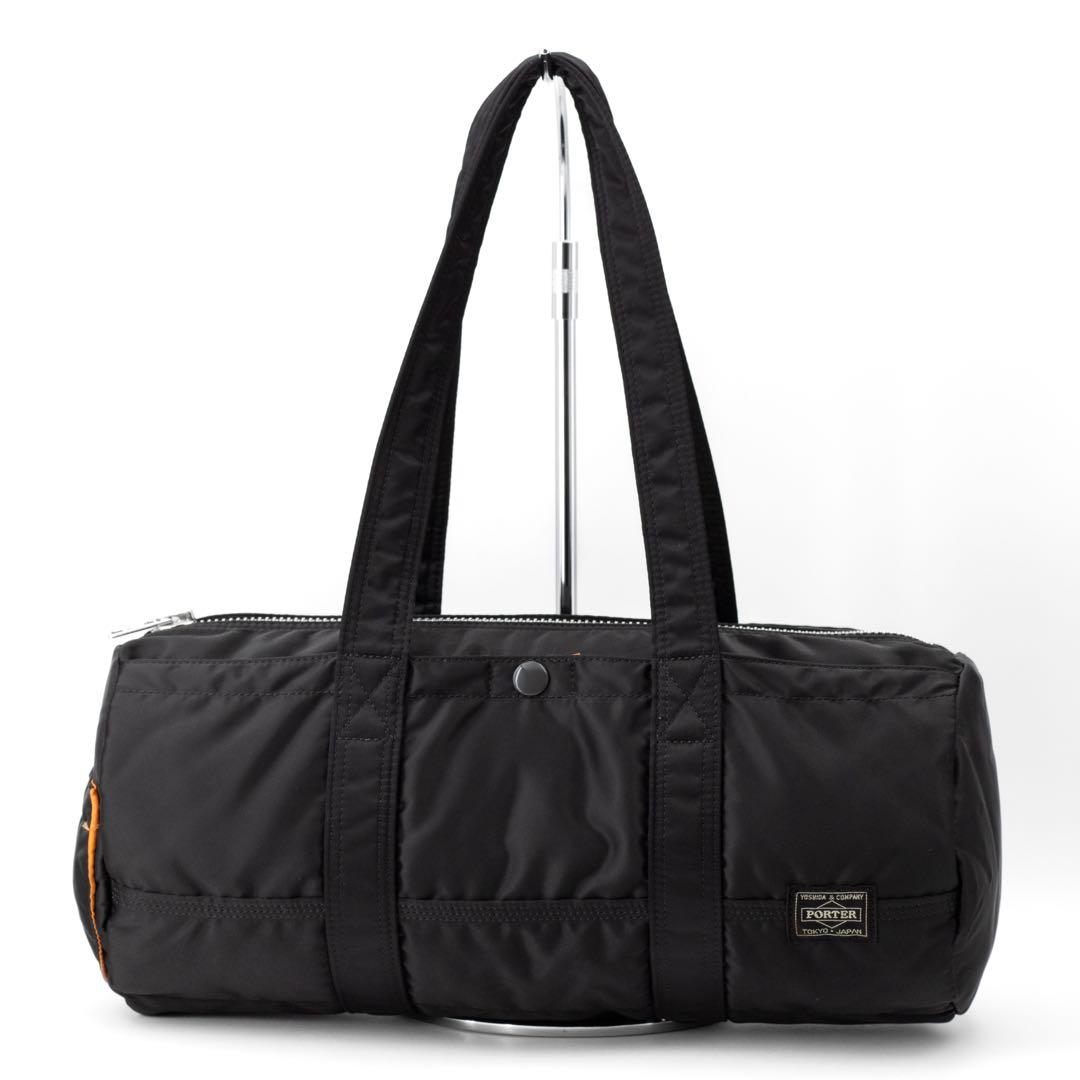 A038【ポーター／タンカー】ミニボストンバッグ　ダッフル　ナイロン　ブラック