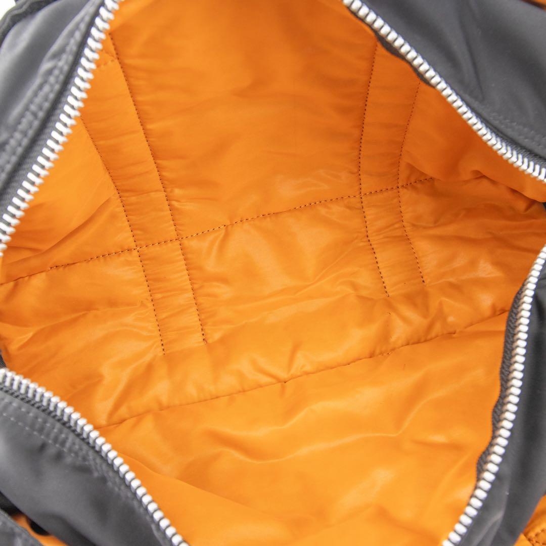 A038【ポーター／タンカー】ミニボストンバッグ　ダッフル　ナイロン　ブラック