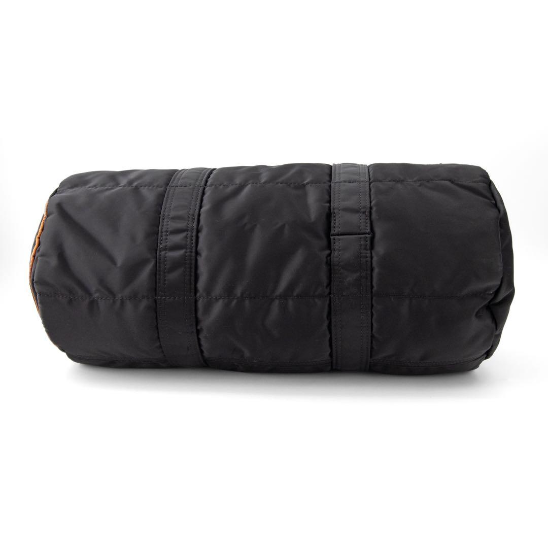 A038【ポーター／タンカー】ミニボストンバッグ　ダッフル　ナイロン　ブラック