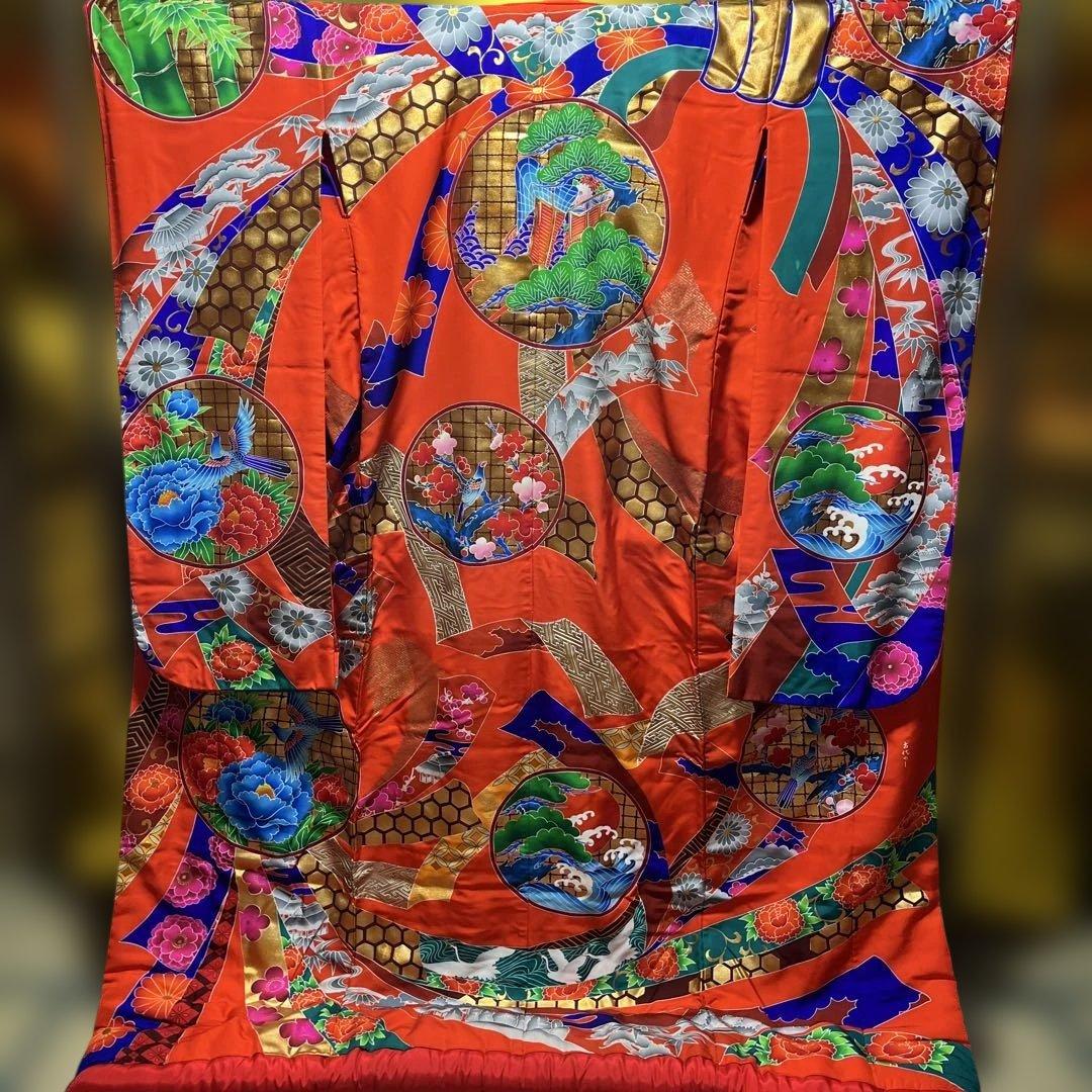 打掛　色打掛　正絹　京友禅