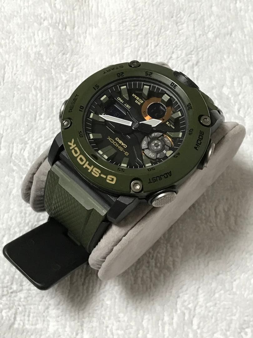 CASIO G-SHOCK GA-2000-3AJF カーキ 交換用ベルト付属
