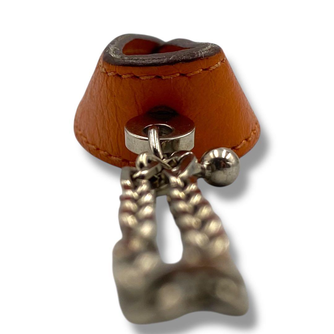 極美品 HERMES エルメス グローブホルダー レザー チャーム ノマド