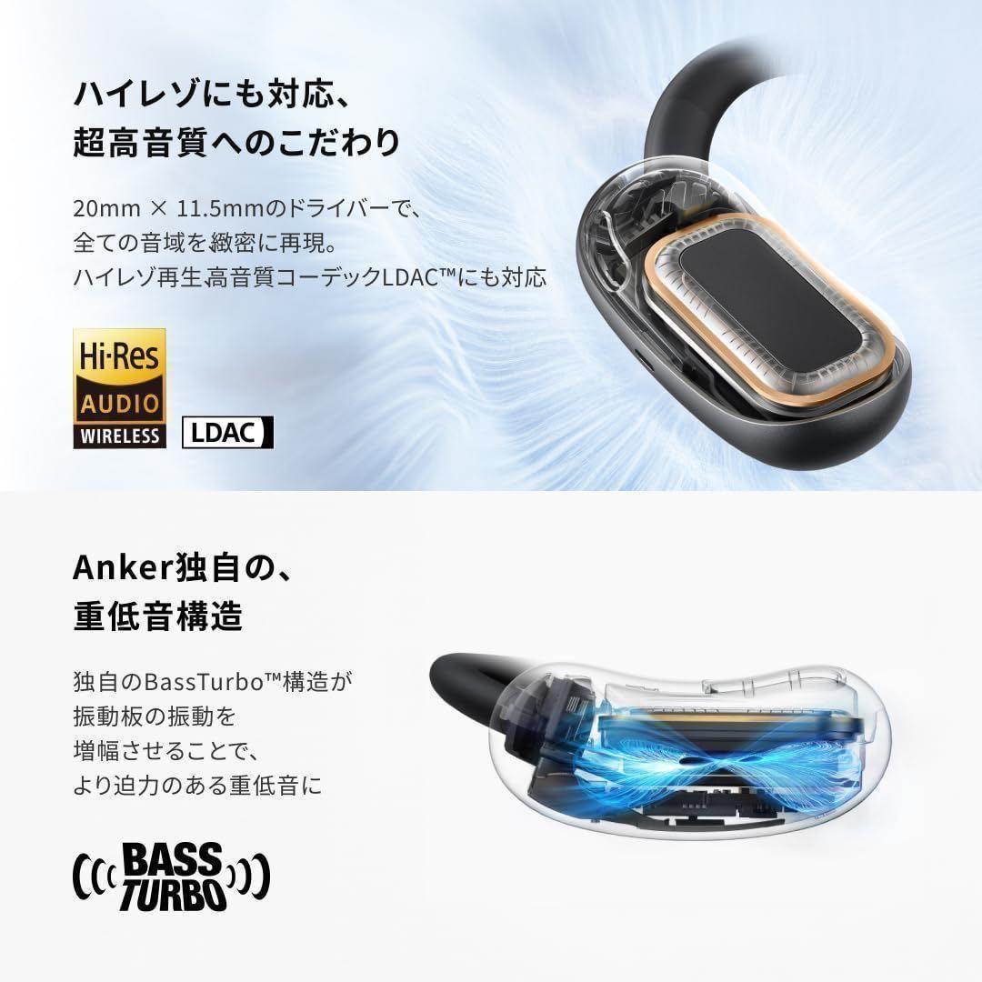 【新品】保証書付　Anker Soundcore AeroFit2 ブラック