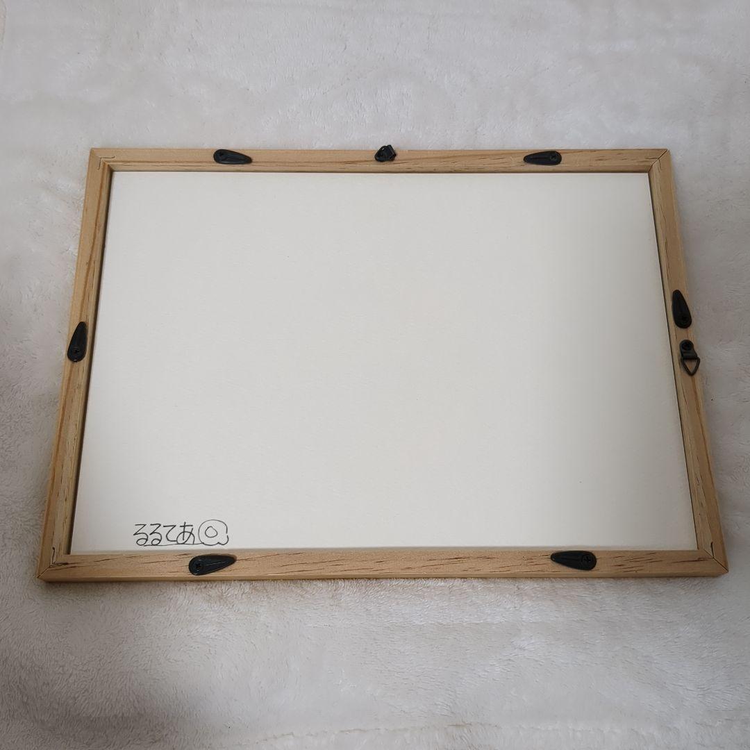 ★激レア★るるてあサイン入り複製原画コウペンちゃん　線路の先には