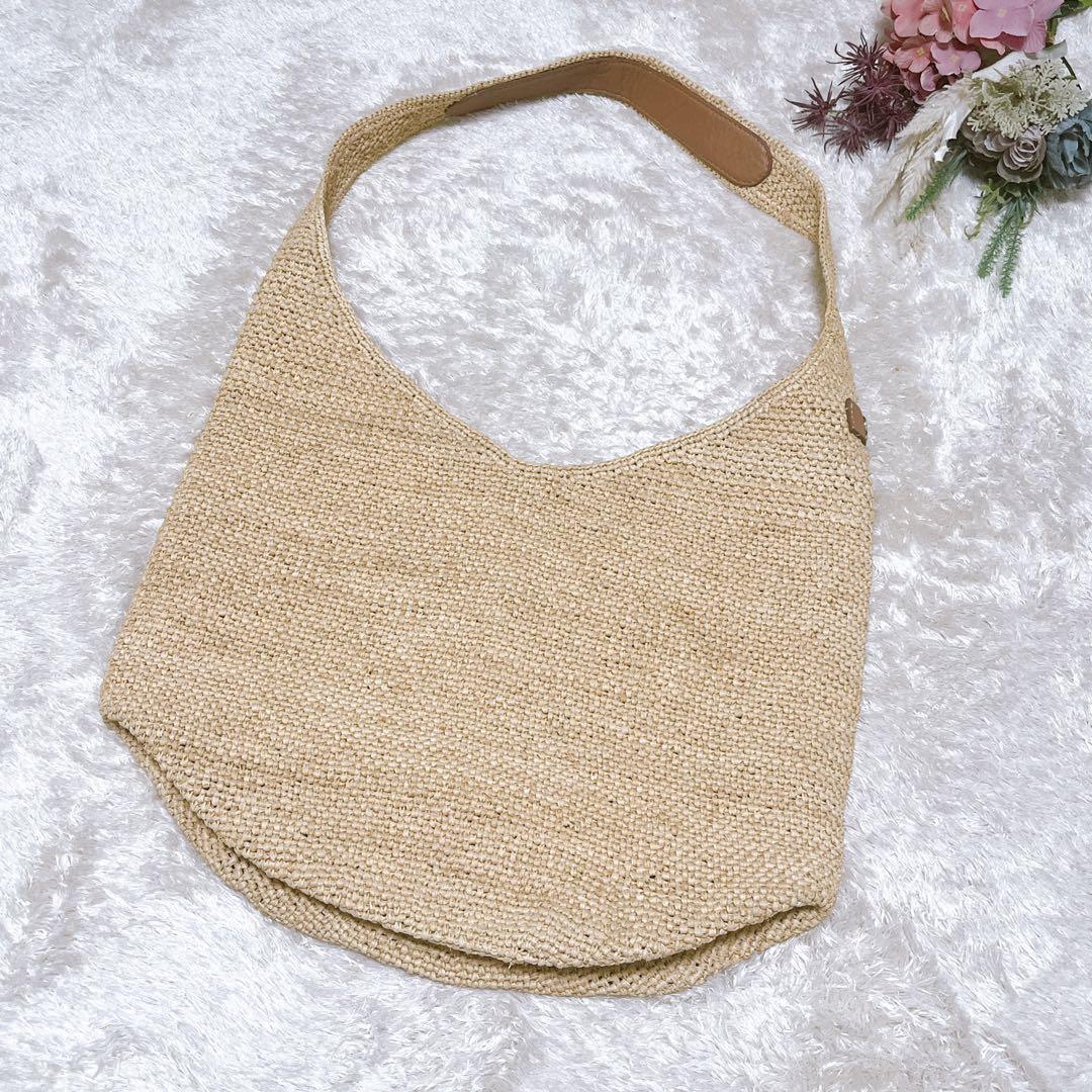 極美品【ヘレンカミンスキー】かごバッグ ラフィア編み トートバッグ バケツ