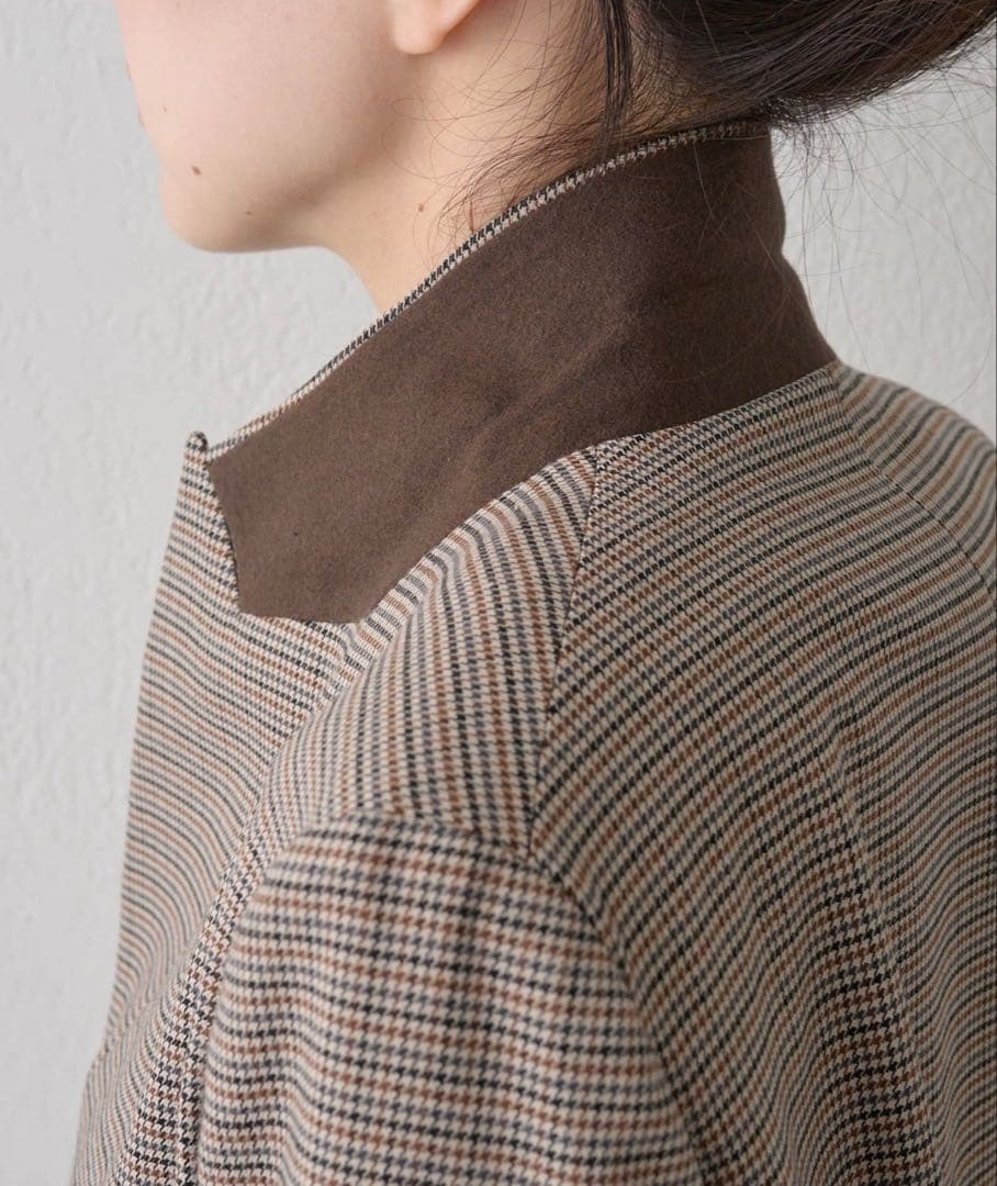 ウィムガゼット ガンクラブチェックダブルジャケット