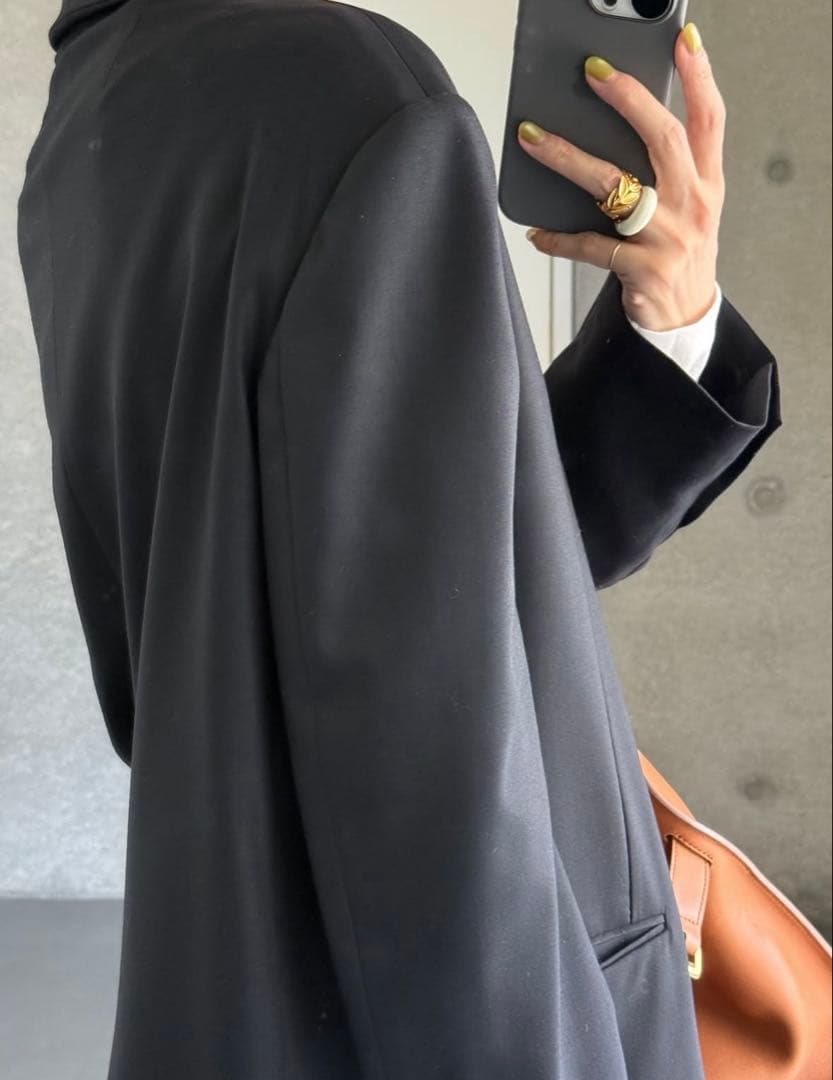 未使用 チエコ chieko＋ シルク ウール ショールカラー ジャケット 36