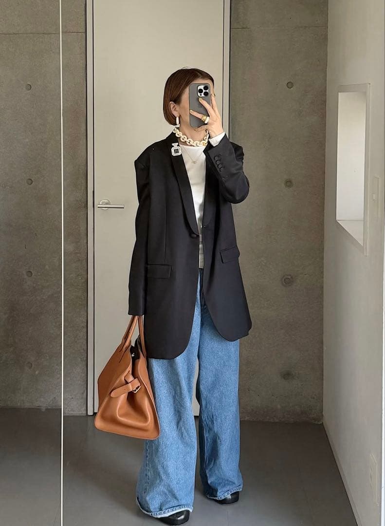 未使用 チエコ chieko＋ シルク ウール ショールカラー ジャケット 36