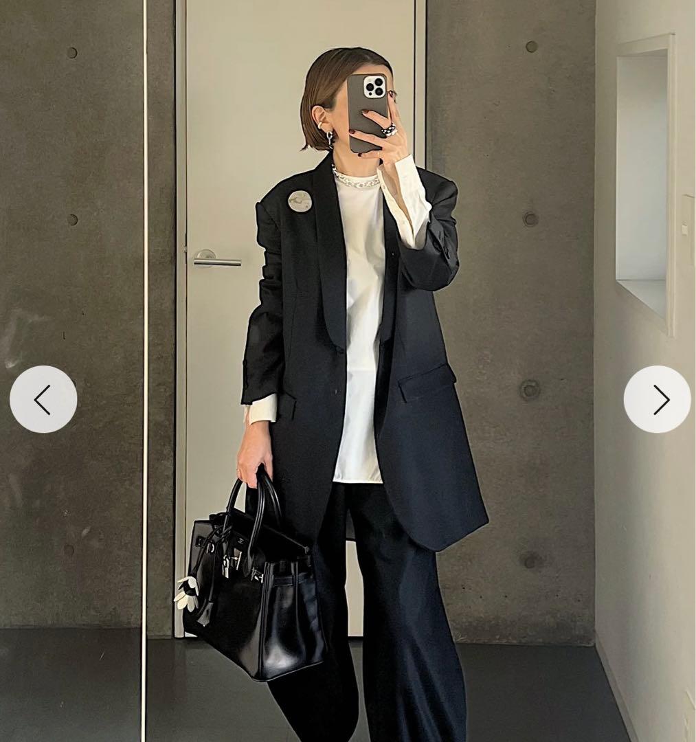 未使用 チエコ chieko＋ シルク ウール ショールカラー ジャケット 36