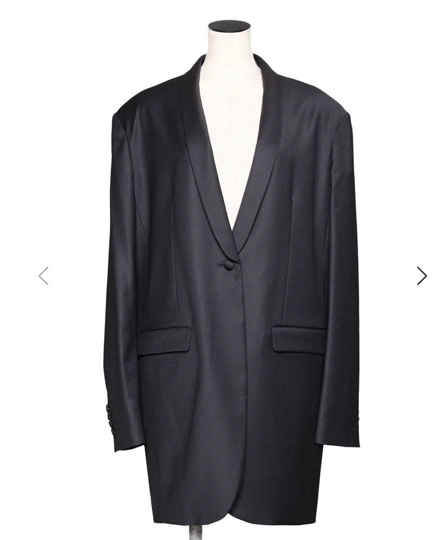 未使用 チエコ chieko＋ シルク ウール ショールカラー ジャケット 36