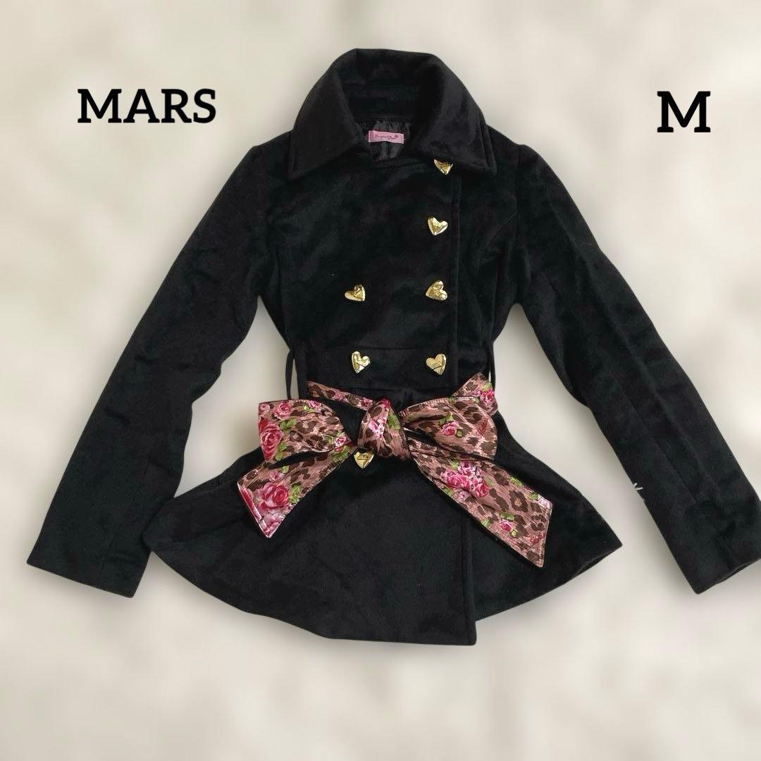 《MARS》レア　初期物　ハート金ボタン　コート　リボン　花柄　姫ギャル　M