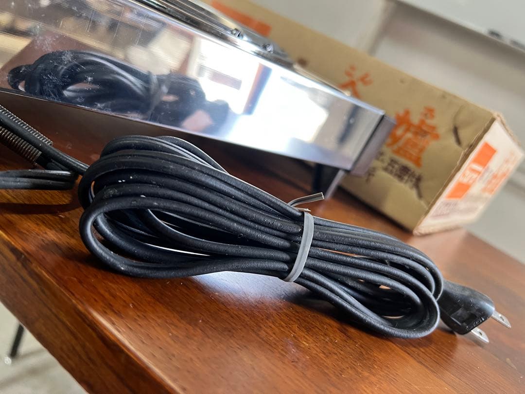 石崎電気製作所　電気コンロ　卓上　レトロ　　used？　美品　　ナショナル
