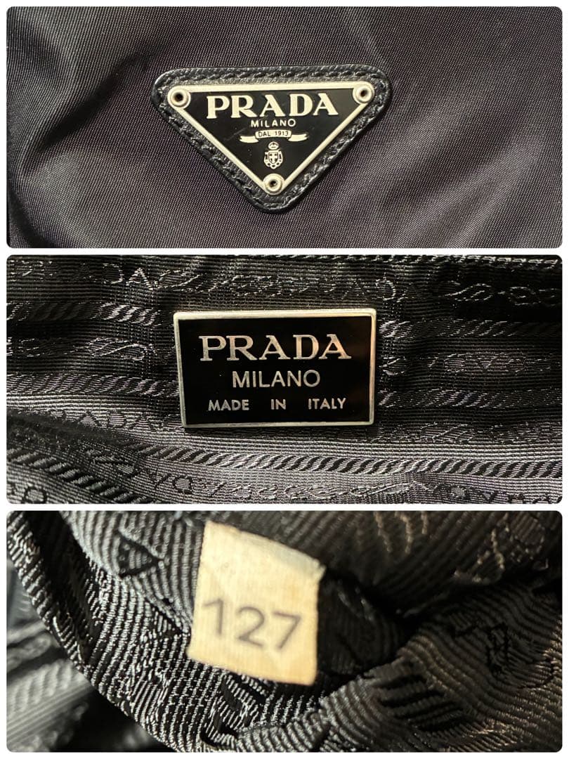 PRADA プラダ　ボストンバック　2way ナイロン　三角ロゴ