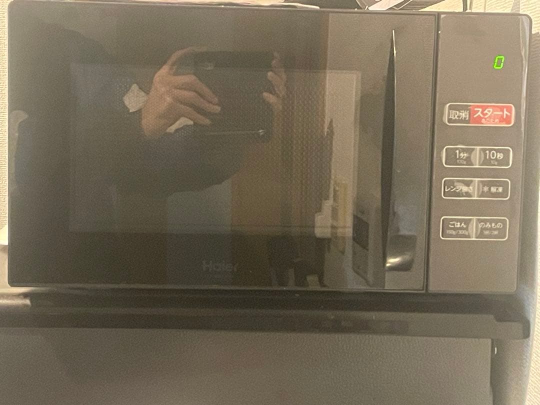 ほぼ未使用　2024年製ハイアール KS-MW231T7 電子レンジ 黒