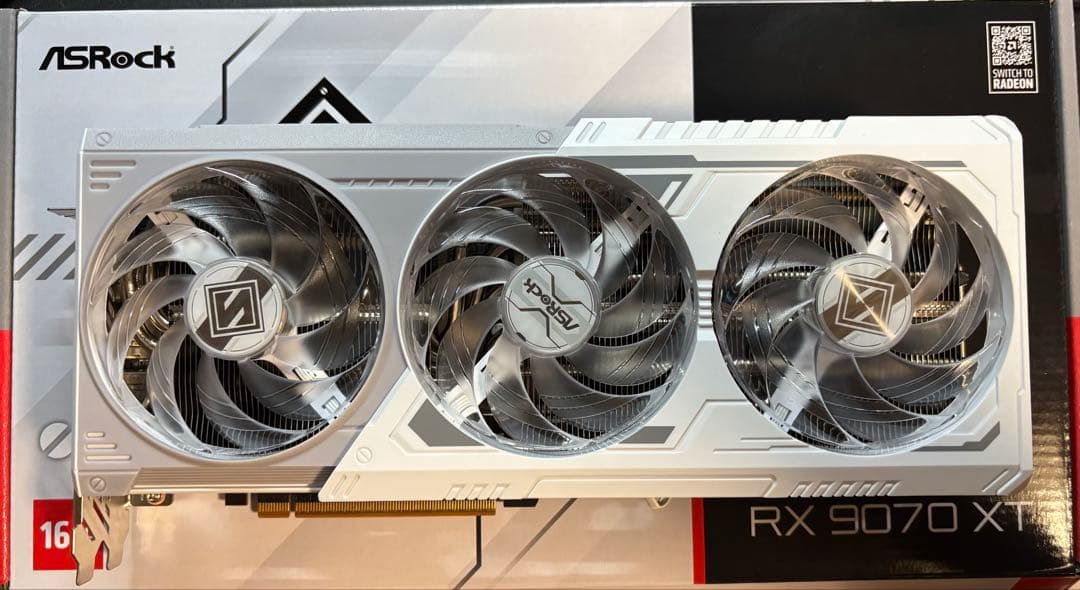 グラフィックボード・グラボ・ビデオカード ASRock Radeon RX 9070 XT 16GB