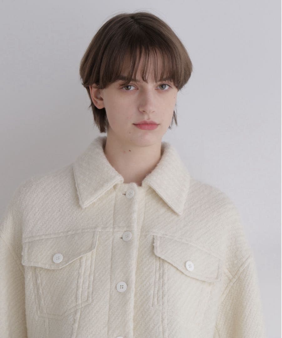 新品 完売品 ルフィル LE PHIL ロービングカルゼジャケット ホワイト F