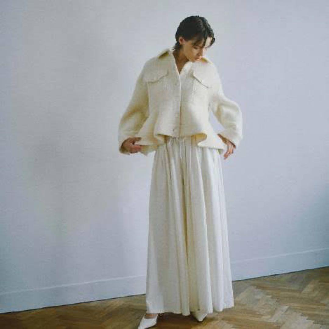 新品 完売品 ルフィル LE PHIL ロービングカルゼジャケット ホワイト F