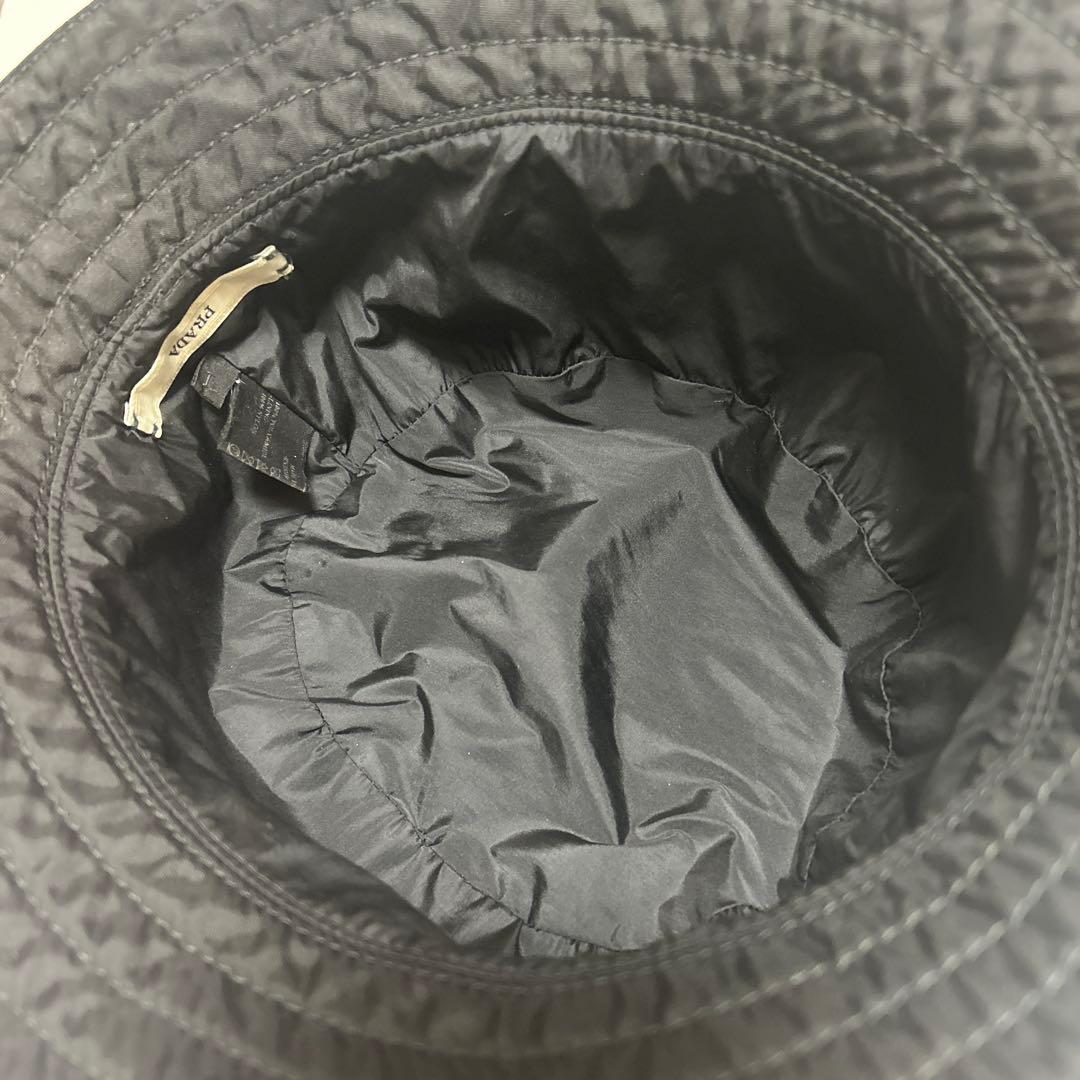 PRADA プラダ　ナイロン　バケットハット　バケハ　ブラック