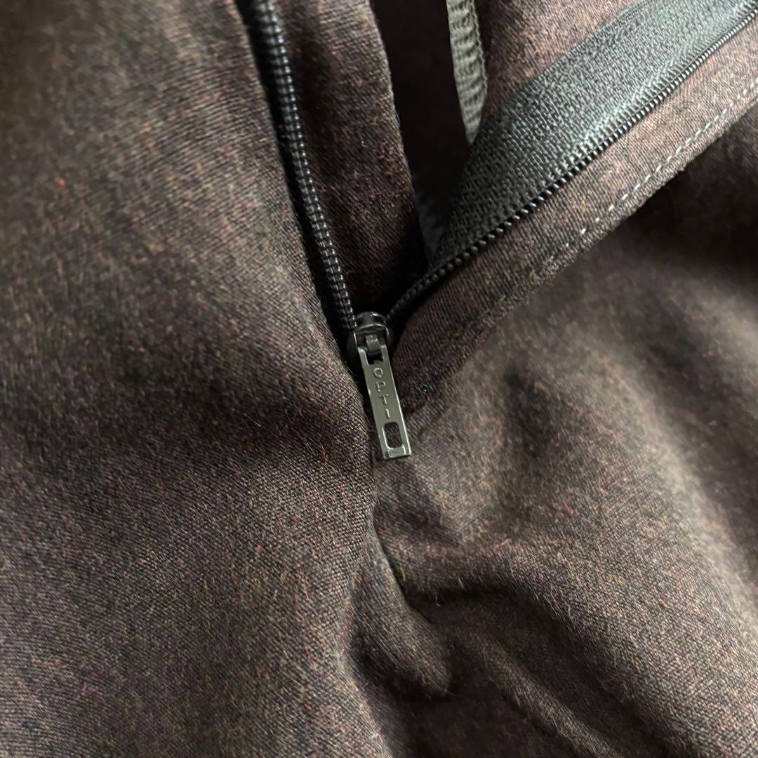 パンツ 90s EURO label 4-tuck cotton wide slacks