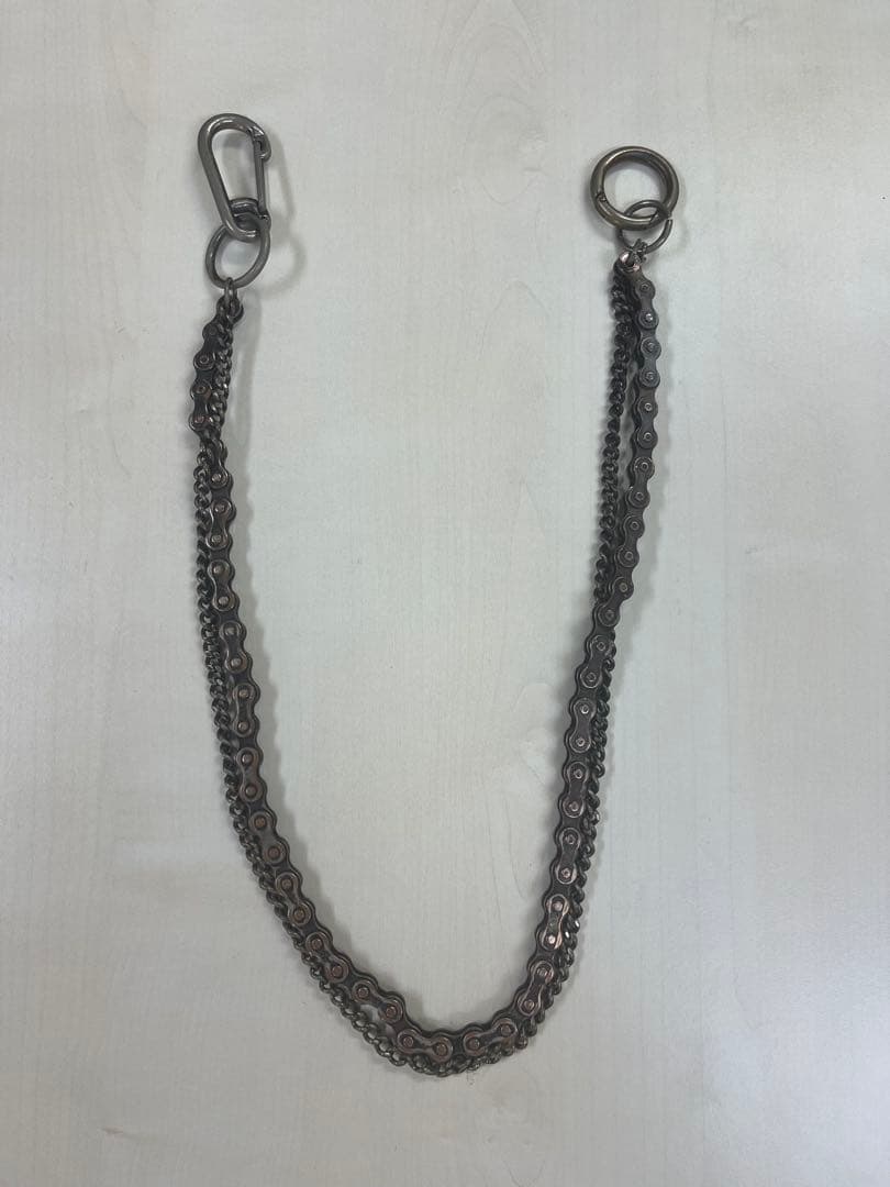 レア！特別価格/ジョンガリアーノ/シルバー ウォレットチェーン サイクルチェーン
