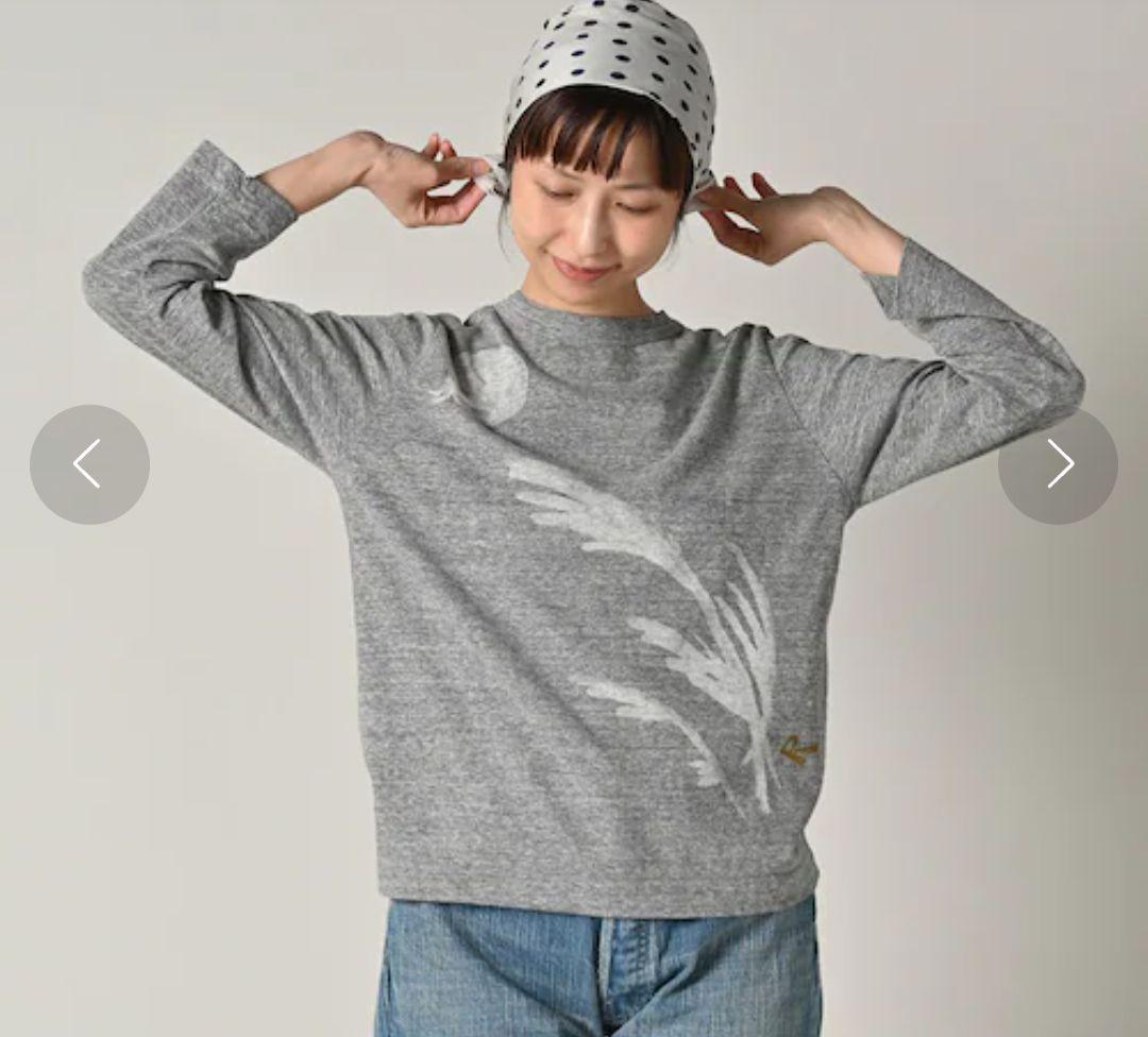 45R Tsu.ki.miiブル刺繍の四角Tシャツ(再び・トップ)