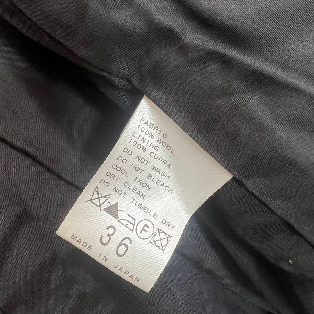 Lisiere ノーカラージャケット 金ボタン ツイードジャケット M