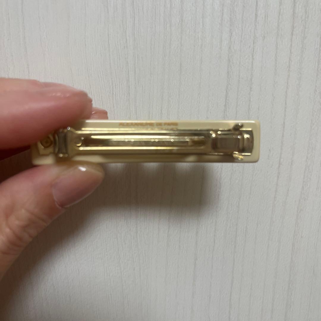 アレクサンドル ドゥ パリ　ベージュ　 6cm バレッタ　新品未使用