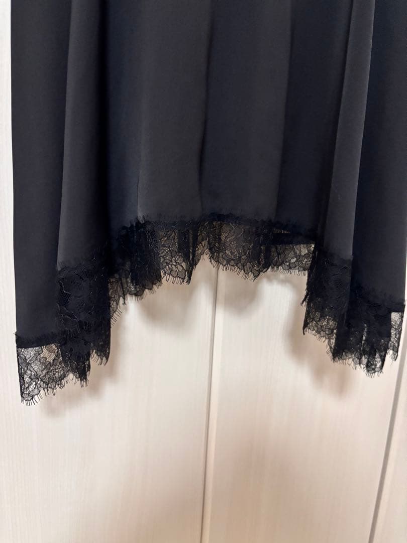 ［完売品］APSTUDIO NEWレースキャミドッキングワンピース　ブラック