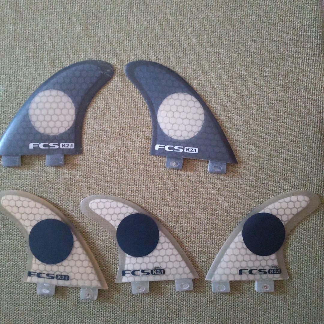 FCS K2.1 サーフボードフィン 5枚セット Mサイズ