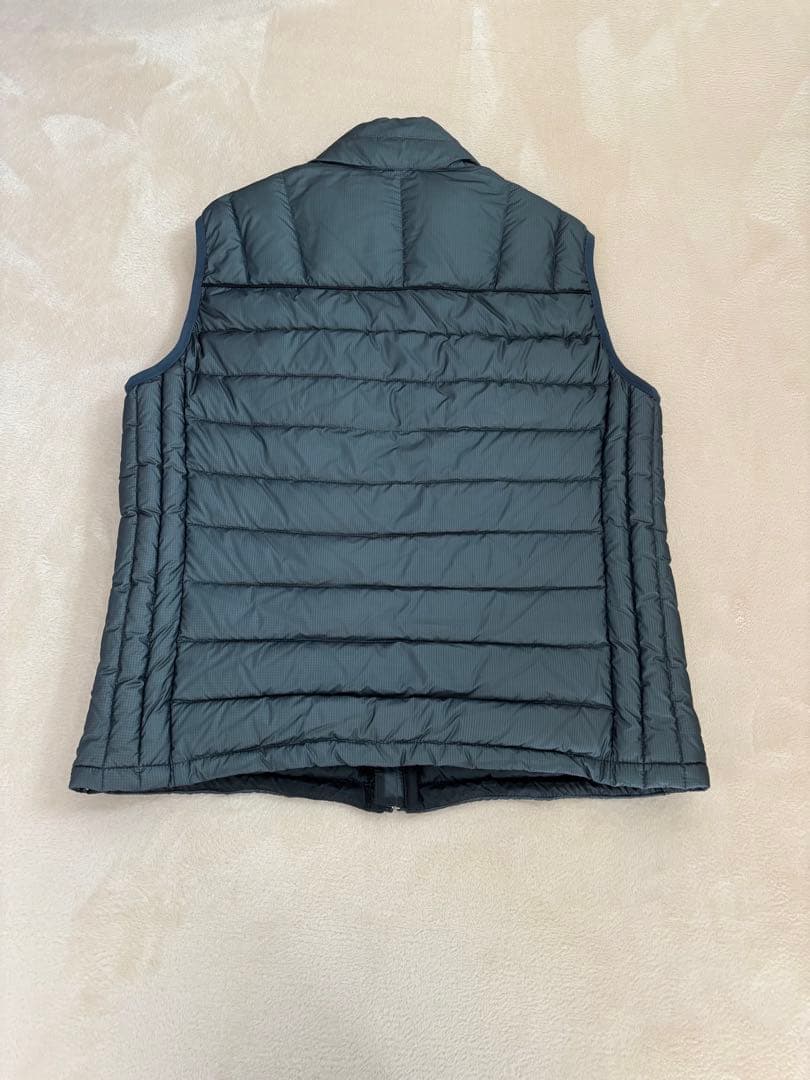 dunhill ブルーグレー ダウンベスト キルティング