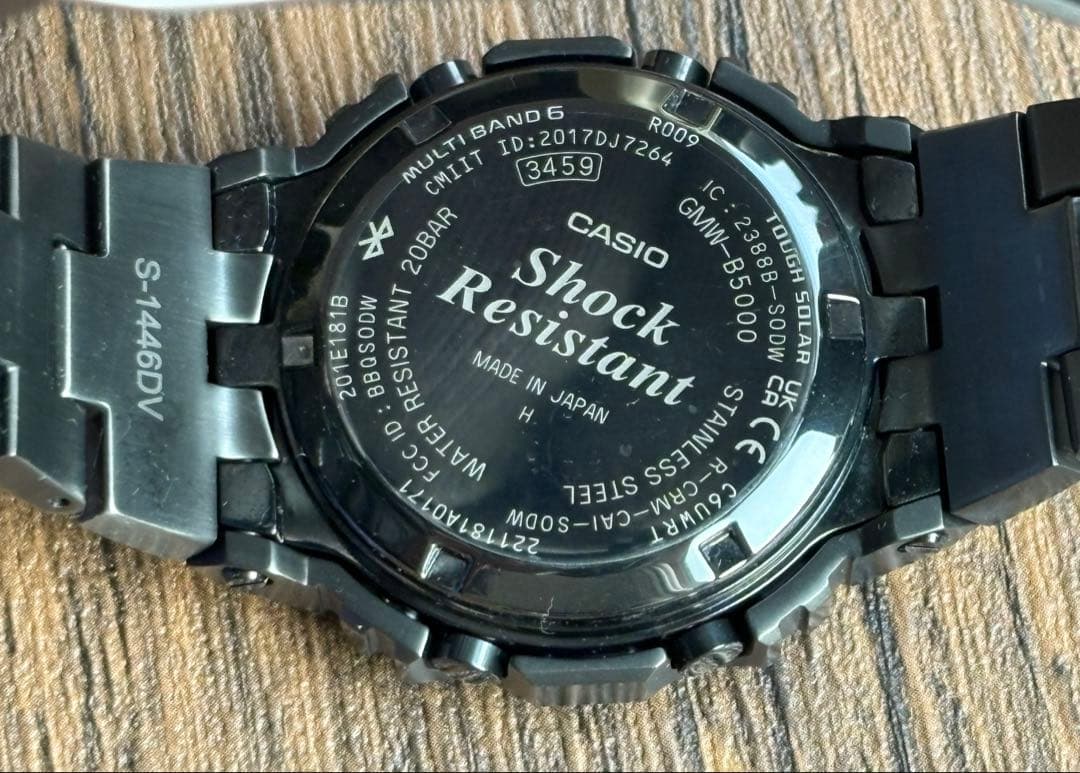 美品　G-SHOCK GMW-B5000MB-1JF ブラック 電波ソーラー