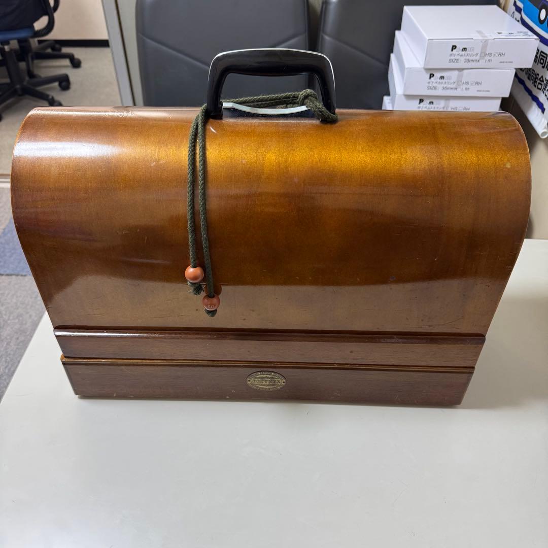 ブラザー ミシン brother HA1-B050 黒 木製ケース アンティーク