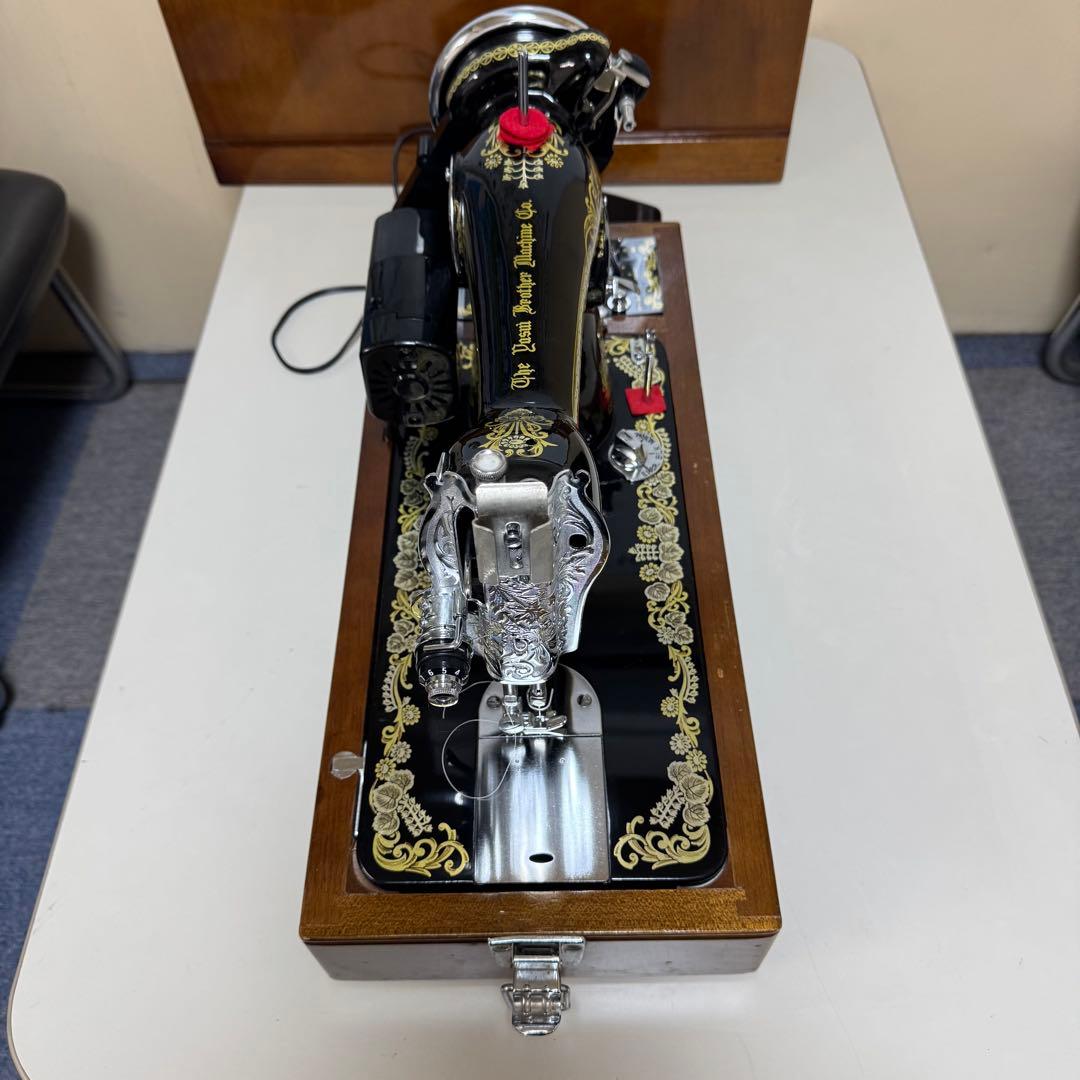 ブラザー ミシン brother HA1-B050 黒 木製ケース アンティーク