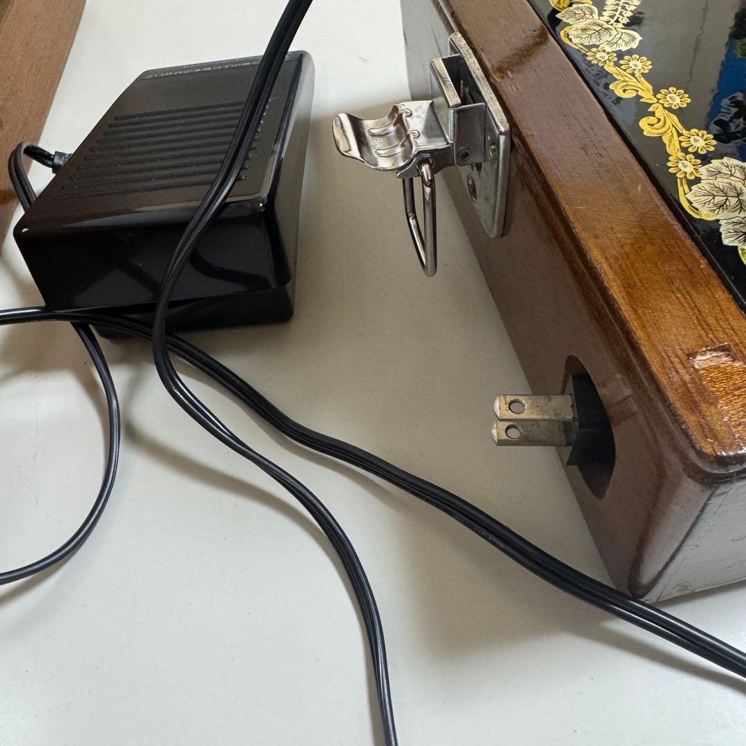 ブラザー ミシン brother HA1-B050 黒 木製ケース アンティーク