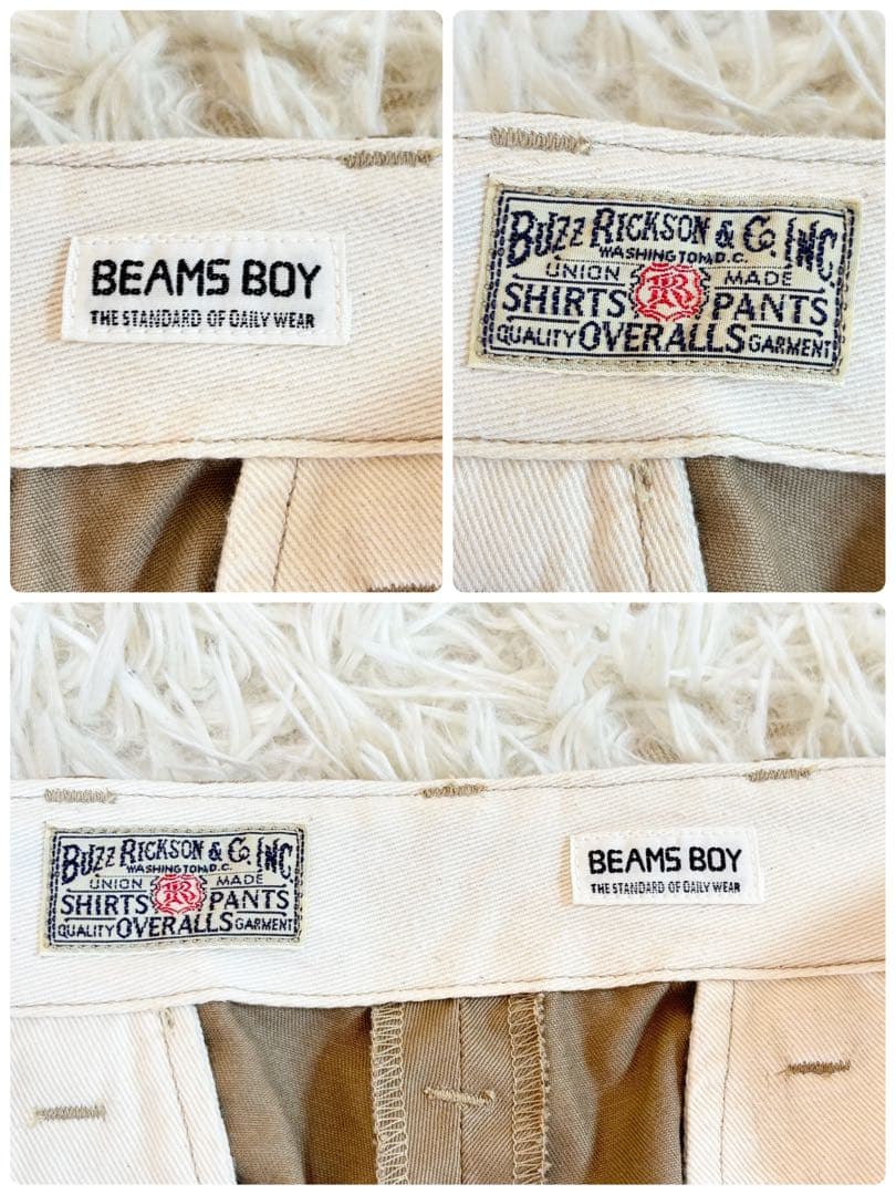 BUZZ RICKSON’S BEAMS BOY 別注 チノパンツ サイズ 00