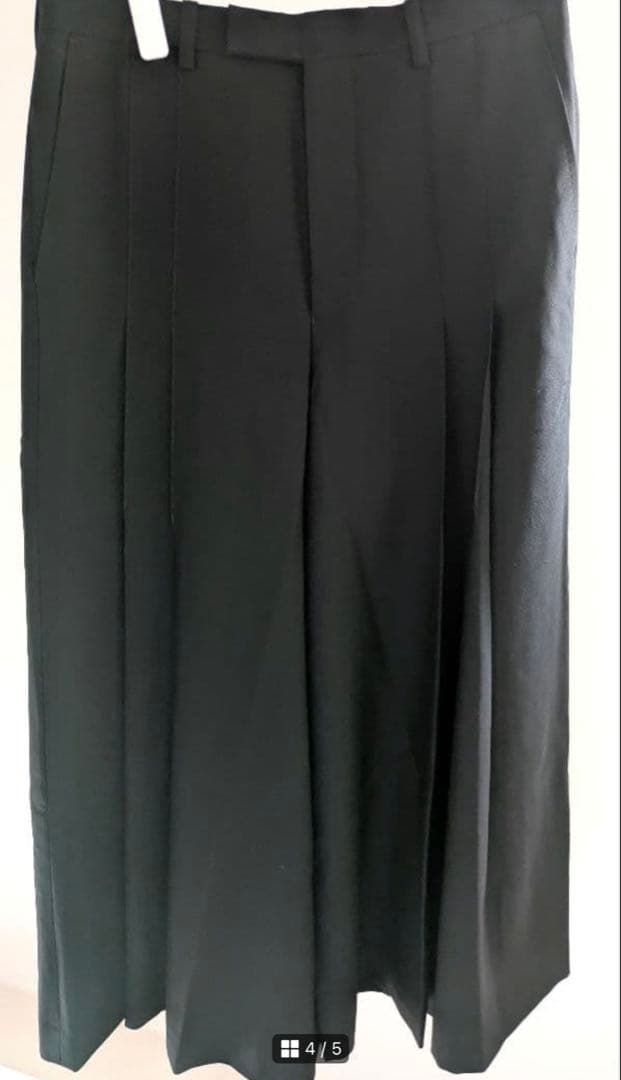 ラッドミュージシャン　2タックワイドフレアパンツ　スラックス　ブラック