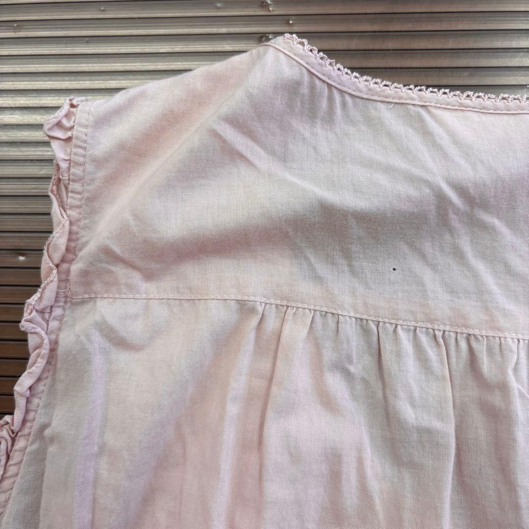 美品＊PINKHOUSE ピンクハウス　総ピコフリル　ローンチュニック　ピンク