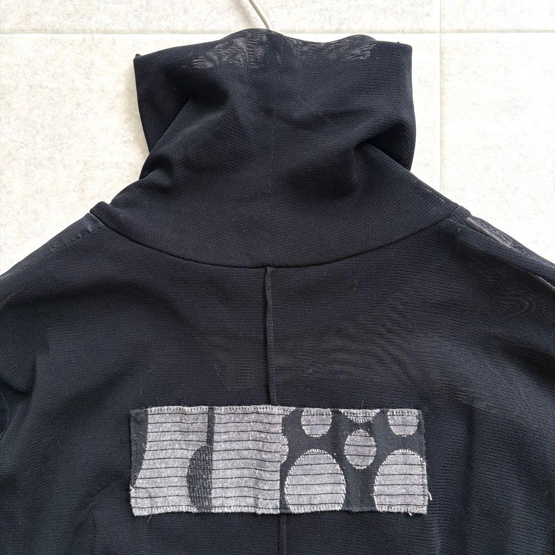 エイココンドウ パワーネット シアー パッチワーク ワンピース チュニック 変形