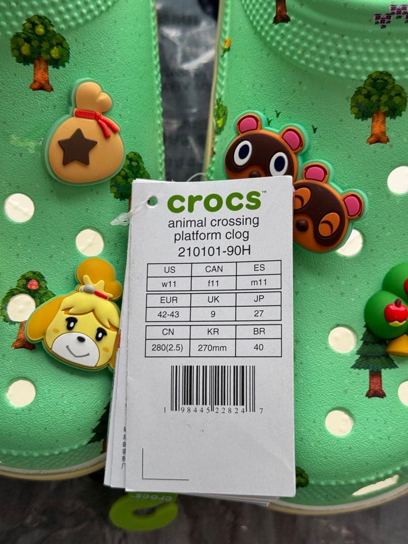 どうぶつの森 クロックス 27cm（新品・未使用）