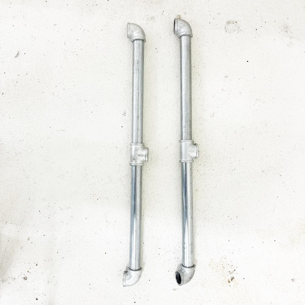 イ*ド様 ハンガーラック 業務用 2段 什器 錆び防止 ガス管 パイプハンガー