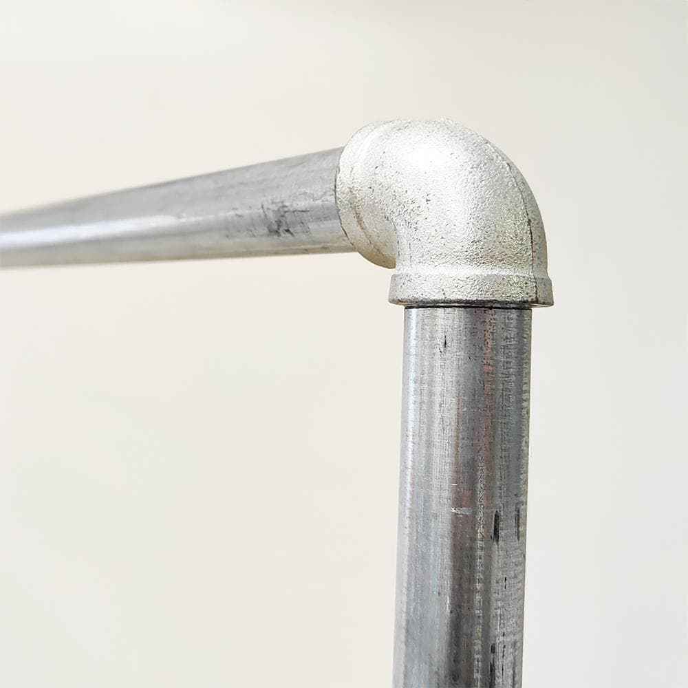 イ*ド様 ハンガーラック 業務用 2段 什器 錆び防止 ガス管 パイプハンガー