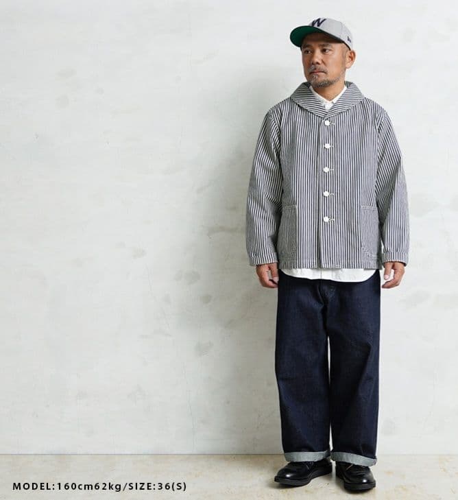 WAIPER.inc 米軍 U.S.NAVY ヒッコリー ジャケット Lサイズ