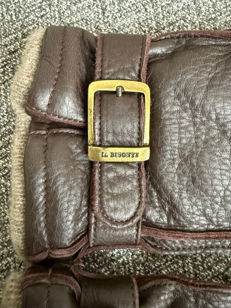 IL BISONTE レザーグローブ 手袋 レディース
